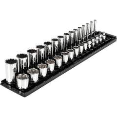 Deep Standard Socket Set Socket Set: 30 Pc, 0.25 to 1" Socket