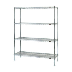 Wire Shelving; Shelving Type: Stationary Wire Shelving; Shelf Type: Adjustable; Adjustment Type: Split Sleeve; Shelf Capacity: 800; Mobility: Stationary; Depth (Inch): 24; Height (Inch): 74; Width (Inch): 36; Wire Shelving Material: Stainless Steel