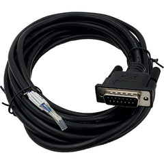 Computer Cable; Cable Type: Data Cable, Computer Cable; Connection Type: Serial Connector; Overall Length (Feet): 35; Overall Length: 35.00; Gender: Male; Color: Black; Gauge: 28; Flexibility: Flexible; End Shape: Straight