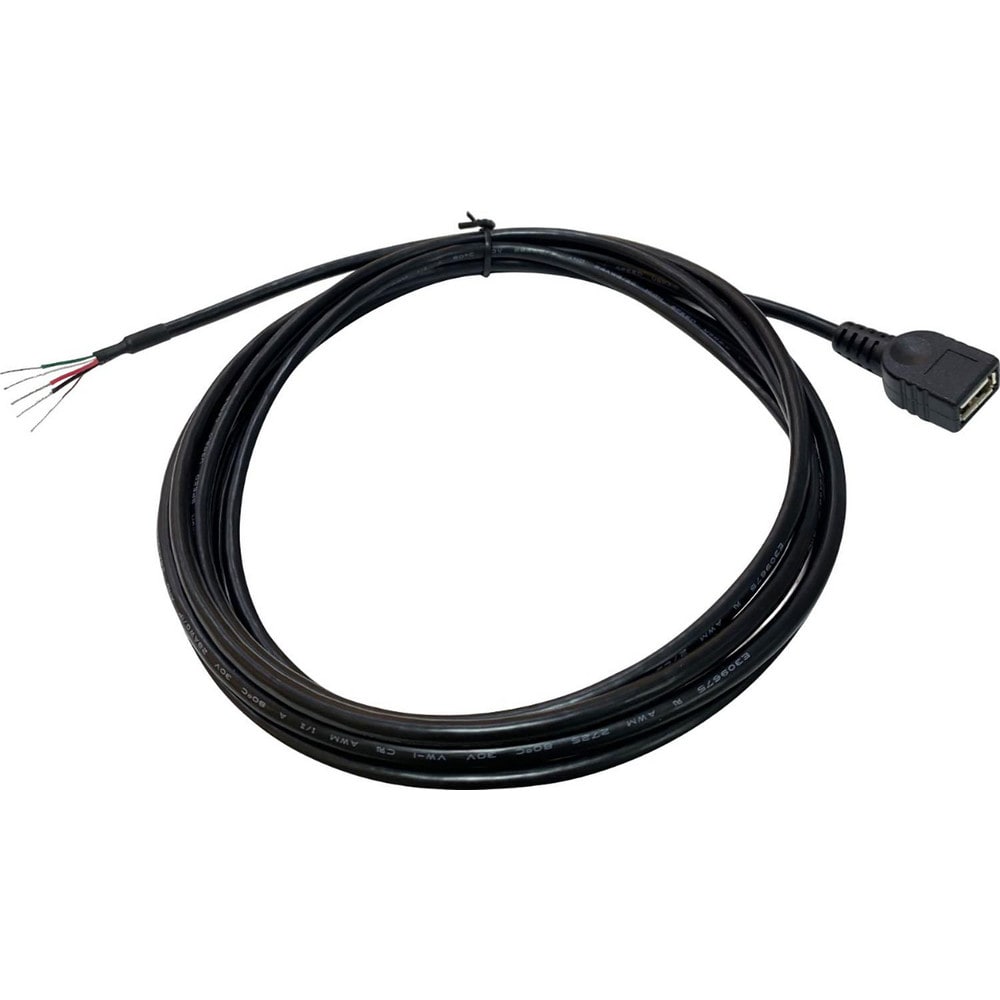 Computer Cable; Cable Type: Data Cable, USB Cords, Computer Cable; Connection Type: USB Type A; Overall Length (Feet): 6; Overall Length: 6.00; Gender: Female; Color: Black; Gauge: 24; Flexibility: Flexible; End Shape: Straight