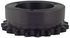 Bushed Roller Chain Sprocket: 30 Teeth, 1/2" Pitch, 1-3/4" Bore Dia