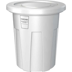 Trash Cans & Recycling Containers; Product Type: Trash Can; Type: Cortech Cobra Trash Can; Container Capacity: 35 Gallons; Container Shape: Round; Lid Type: No Lid; Container Material: Polyethylene; Color: White; Material: Plastic