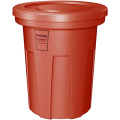 Trash Cans & Recycling Containers; Product Type: Trash Can; Type: Cortech Cobra Trash Can; Container Capacity: 40 Gallons; Container Shape: Round; Lid Type: No Lid; Container Material: Polyethylene; Color: Red; Material: Plastic