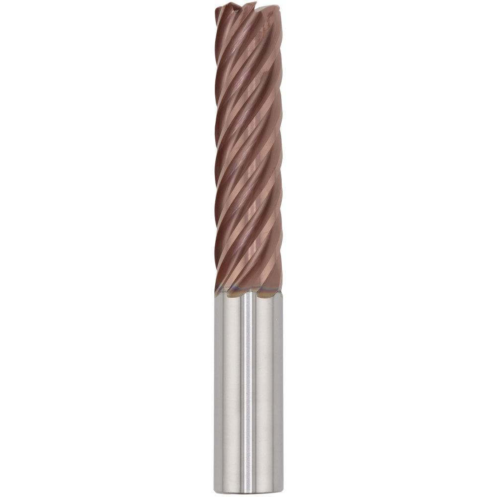 Corner Radius End Mill: 20.00 mm Dia, 50.00 mm LOC, 3.00 mm Radius, 7 Flute, Solid Carbide