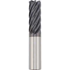 Corner Radius End Mill: 20.00 mm Dia, 80.00 mm LOC, 0.50 mm Radius, 7 Flute, Solid Carbide