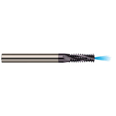 Helical Flute Thread Mill: 4-40, Internal & External, 3 Flute, 0.1250" Shank Dia, Solid Carbide