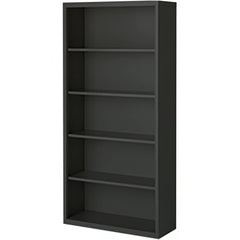 Bookcases; Overall Height: 72; Overall Width: 36; Overall Depth: 13; Material: Steel; Color: Wine Red; Shelf Weight Capacity: 160