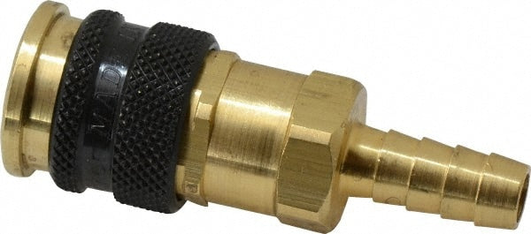 Pneumatic Hose Coupling: 1/4" Body Dia, Industrial Interchange