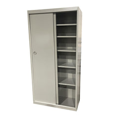 Closed Shelving Free Standing Unit: 4 Shelves, 160 lb Shelf Capacity