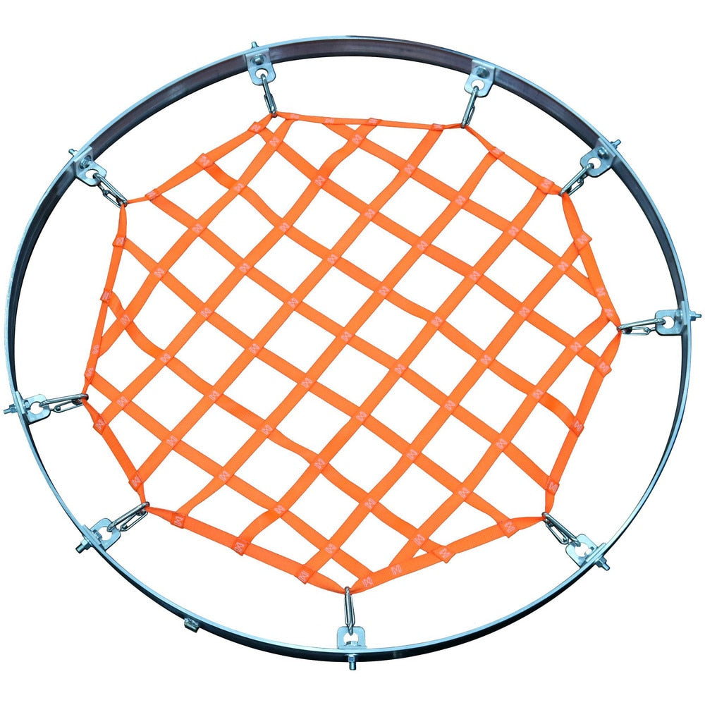 Netting Solutions; Type: Hatch & Confined Safety Net; Width (Feet): 4.00; Mesh Size (Inch): 48; Color: High Vis Orange