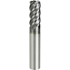 Corner Radius End Mill: 25 mm Dia, 54.00 mm LOC, 3.00 mm Radius, 5 Flute, Solid Carbide