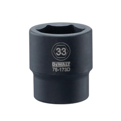 Impact Socket: 3/4" Drive, 33 mm Socket, Hex Drive