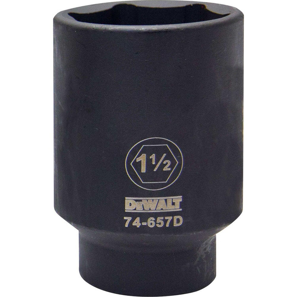 Impact Socket: 1/2" Drive, 1-1/2" Socket, Hex Drive