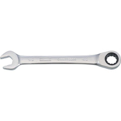 Combination Wrench: 1/2" Head Size, 15 deg Offset