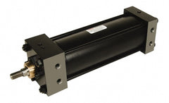 Double Acting Rodless Air Cylinder: 3-1/4" Bore, 6" Stroke, 250 psi Max, 1/2 NPTF Port, Side Tapped Mount