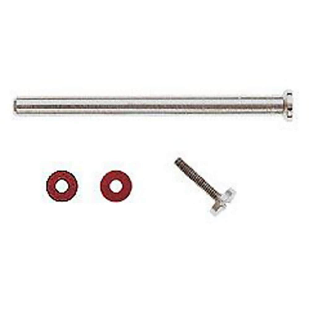 Rotary Tool Mandrels; Material: Nickel Plated Steel; Includes: Screw, (2) Washers; Arbor Hole Size: 1/16