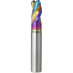 Corner Radius End Mill: 20 mm Dia, 30.00 mm LOC, 3.00 mm Radius, 3 Flute, Solid Carbide