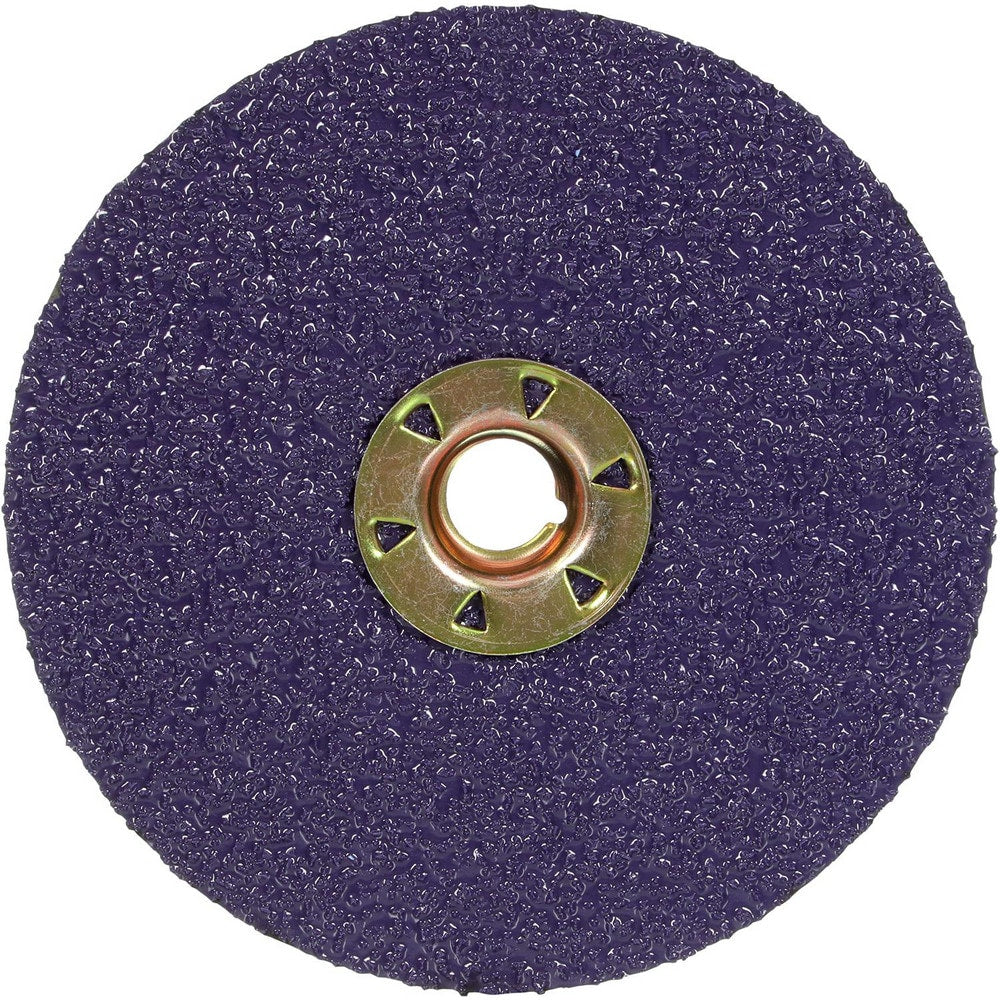 Fiber Disc:  5" Disc Dia, Quick Change TN, 36 Grit, Premium Ceramic Alumina