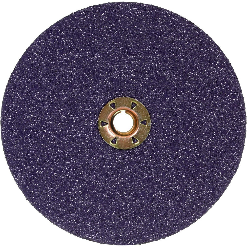 Fiber Disc:  7" Disc Dia, Quick Change TN, 36 Grit, Premium Ceramic Alumina