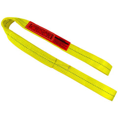 Endless, Type 5 Web Sling: 2' Long, 1" Wide, 2400 lb Vertical Capacity, Nylon