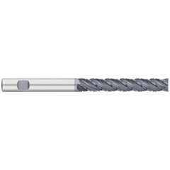 Corner Radius End Mill: 1" Dia, 4-1/4" LOC, 0.0600" Radius, 4 Flute, Solid Carbide