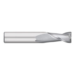 Corner Radius End Mill: 3/16" Dia, 5/8" LOC, 0.0200" Radius, 2 Flute, Solid Carbide