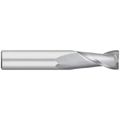 Corner Radius End Mill: 3/8" Dia, 5/8" LOC, 0.0150" Radius, 2 Flute, Solid Carbide