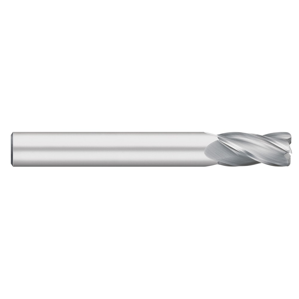 Corner Radius End Mill: 5/16" Dia, 1-1/8" LOC, 0.0600" Radius, 4 Flute, Solid Carbide