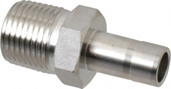 Compression Tube Adapter: 1/2" Tube OD, Tube x NPT