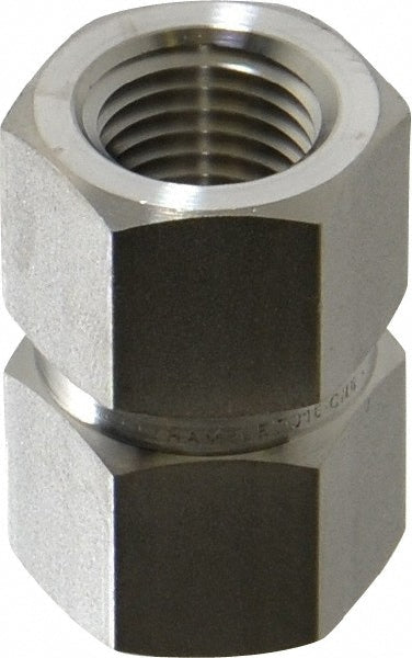 1/4" 316 Stainless Steel Pipe Hex Coupling