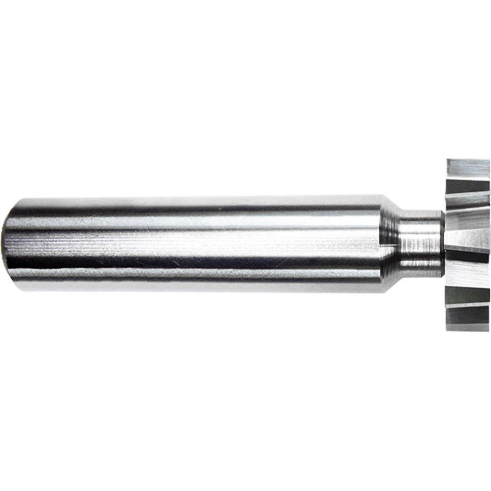 Woodruff Keyseat Cutter: 5/8" Cut Dia, 1/4" Cut Width, 1/2" Shank Dia, Staggered Tooth