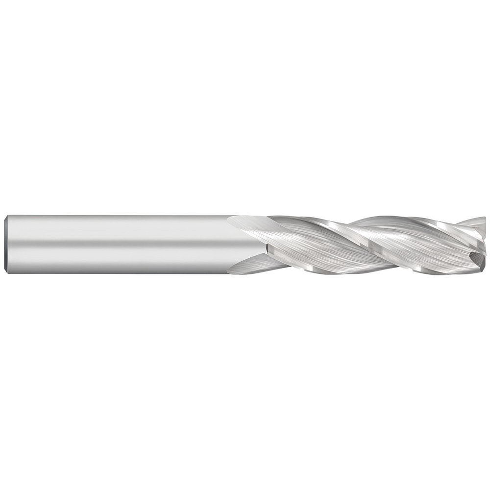 Corner Radius End Mill: 1/8" Dia, 3/4" LOC, 0.50 mm Radius, 3 Flute, Solid Carbide