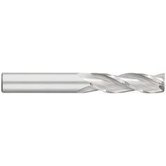 Corner Radius End Mill: 5/16" Dia, 1-1/8" LOC, 0.0300" Radius, 3 Flute, Solid Carbide