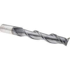 Square End Mill: 3/4" Dia, 4" LOC, 2 Flute, High Speed Steel