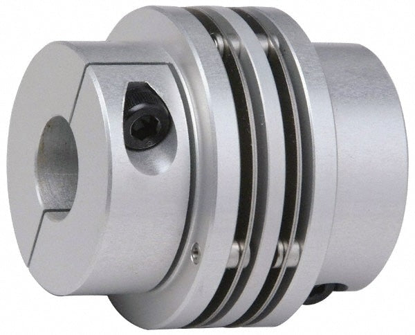 Flexible Coupling: Aluminum hubs with Stainless Steel Discs, 1/2" Pipe, 2.28" OAL