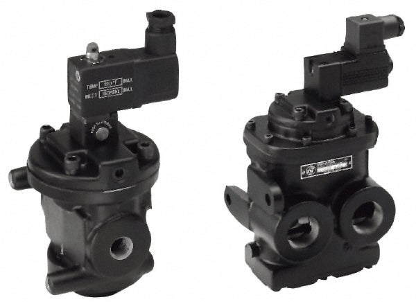 Mechanically Operated Valve: Poppet, Solenoid Actuator, 3/8" Inlet