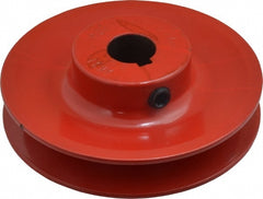 5/8" Bore Diam, 3.45" OD, Finished Bore Single Groove Sheave