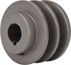 7/8" Bore Diam, 2.95" OD, Finished Bore Two Groove Sheave