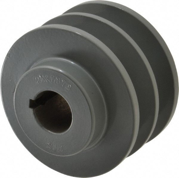 7/8" Bore Diam, 3.15" OD, Finished Bore Two Groove Sheave