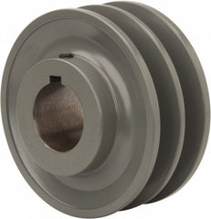 1-3/8" Bore Diam, 4-1/4" OD, Finished Bore Two Groove Sheave