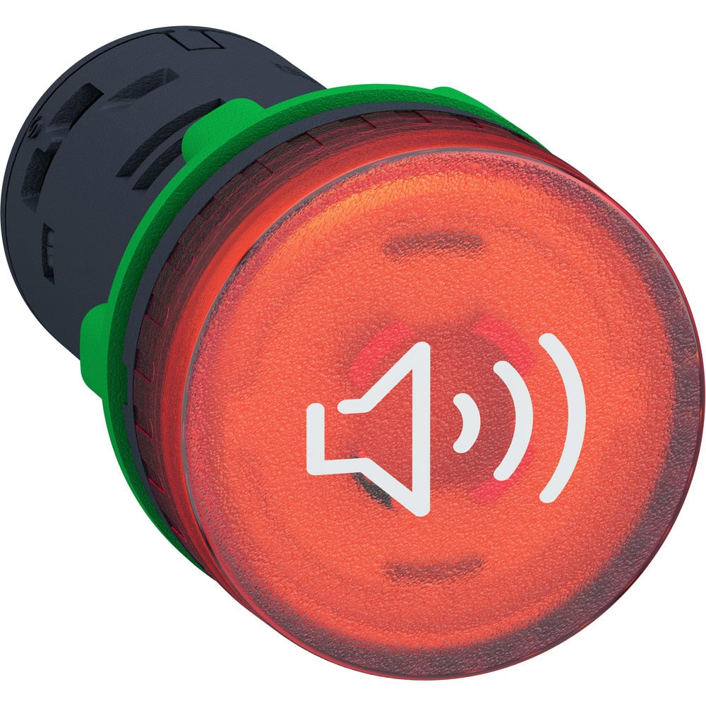 Sirens & Alarms; Product Type: Illuminated Buzzer; Minimum Noise Level: 0; Maximum Noise Level: 90; Minimum Adjustable Output: 0; Maximum Adjustable Output: 90; Voltage: 24.00; Amperage: 0.0580