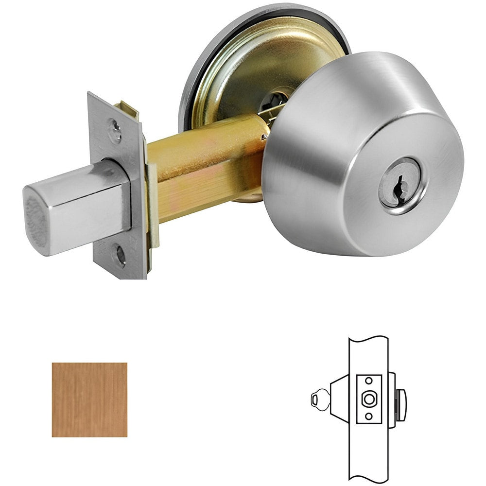 Deadbolts; Deadbolt Type: Deadbolt; Lock Type: Single Cylinder; Key Type: Keyed Different; Mount Type: Through Hole; Material: Steel; Minimum Door Thickness: 1.75 in; Maximum Door Thickness: 2.25; Finish: Oil Rubbed Dark Bronze