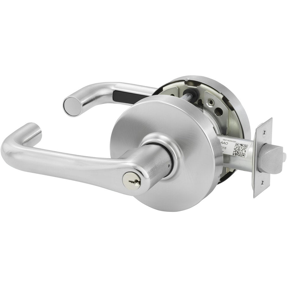 Lever Locksets; Lockset Type: Grade 1 Storeroom Cylindrical Lock; Key Type: Keyed Different; Back Set: 2-3/4; Cylinder Type: Conventional; Material: Stainless Steel; Door Thickness: 1-3/4 to 2; Finish: Satin Chrome