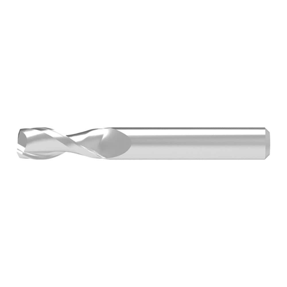 Corner Chamfer End Mill: 2.00 mm Dia, 5.00 mm LOC, 2 Flute, 0.07 mm Chamfer Width, Solid Carbide