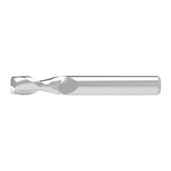 Corner Chamfer End Mill: 2.00 mm Dia, 5.00 mm LOC, 2 Flute, 0.07 mm Chamfer Width, Solid Carbide