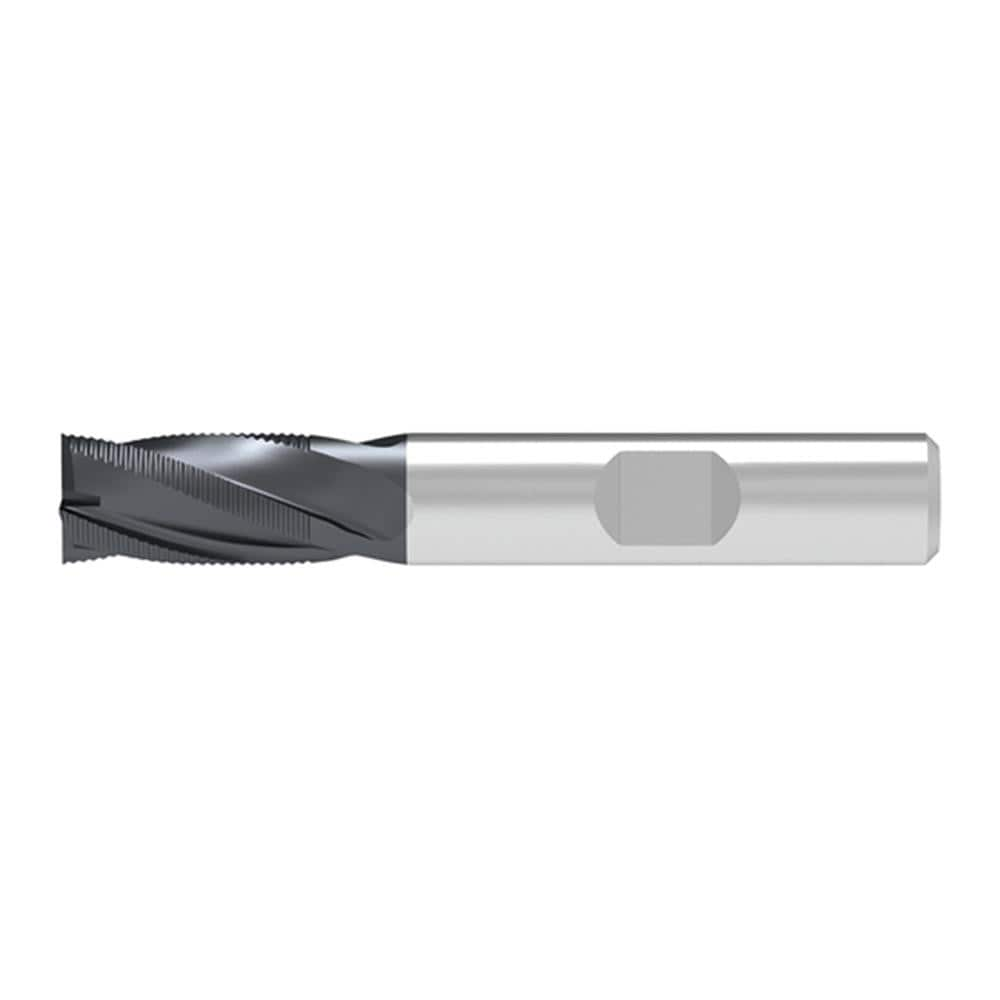 Corner Chamfer End Mill: 8.00 mm Dia, 11.00 mm LOC, 4 Flute, 0.60 mm Chamfer Width, Solid Carbide