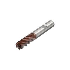 Corner Radius End Mill: 20.00 mm Dia, 45.00 mm LOC, 2.00 mm Radius, 6 Flute, Solid Carbide