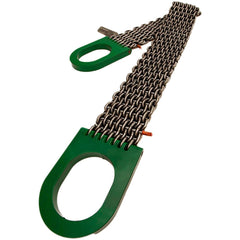 Wire Mesh Sling: Wire Mesh Basket, 2" Wide, 12' Sling Length, 6000 lb Vertical, 12000 lb Basket, Steel