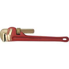 Pipe Wrenches; Wrench Type: NonSparking, Pipe Wrench, Heavy-Duty Pipe; Maximum Pipe Capacity (Inch): 5; Overall Length (Inch): 36; Material: Beryllium Copper; Jaw Texture: Serrated