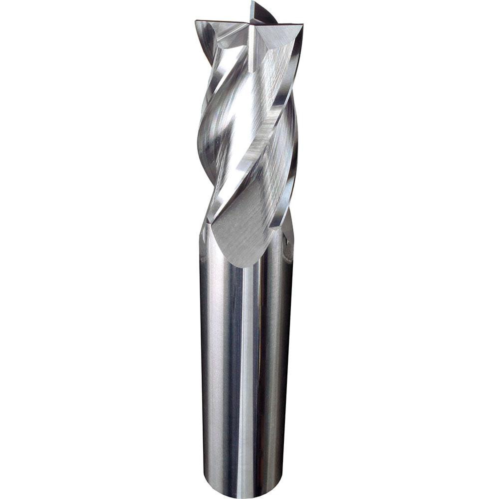 Square End Mill: 1/4" Dia, 4 Flute, Solid Carbide